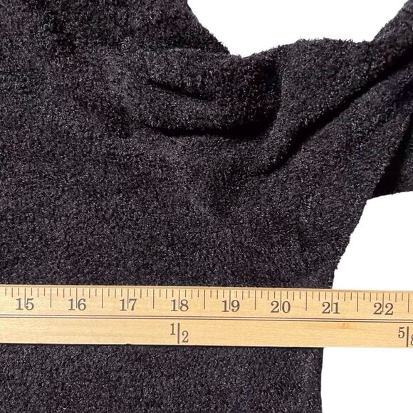 Barefoot Dreams CozyChic Lite Circle Cardigan Size Medium Black 423 - Picture 14 of 16